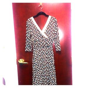 Geometrical Wrap Dress